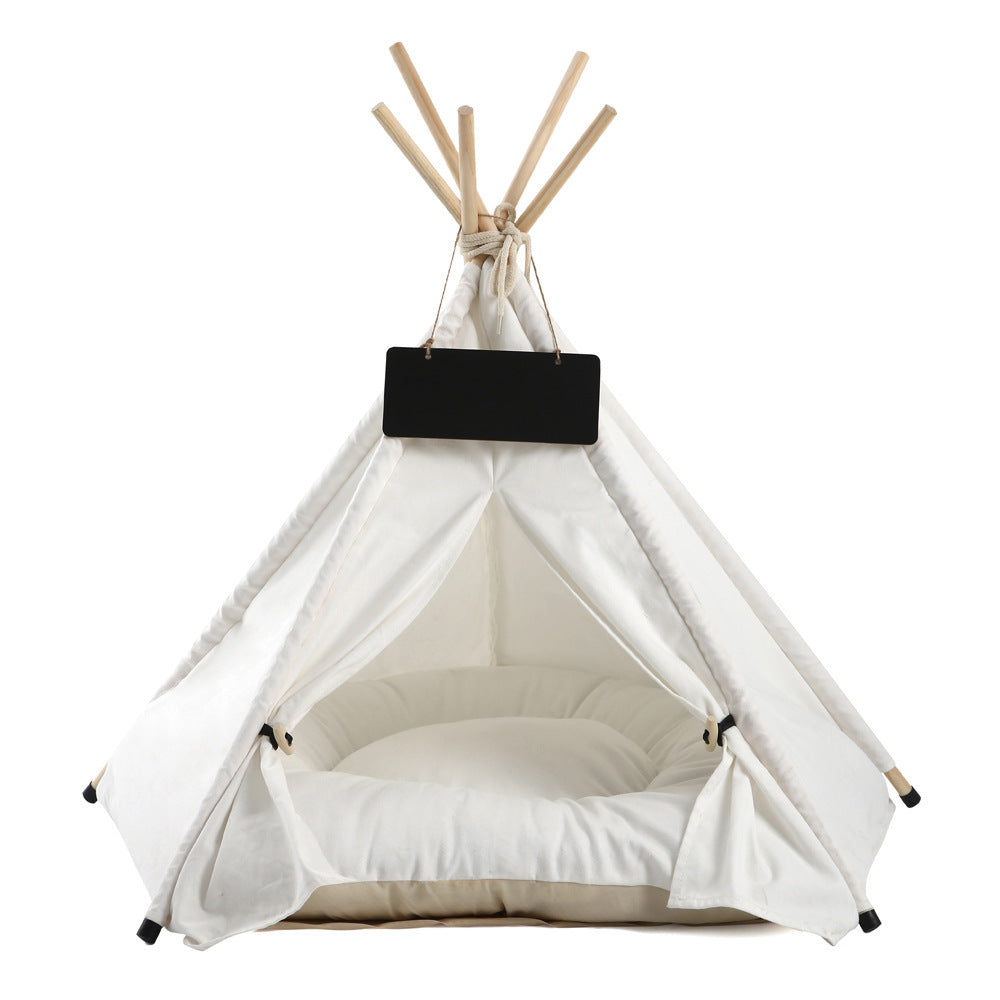 small teepee tent Small to Medium Dog Bed Teepee Tent for Dogs and Cats – daxilai