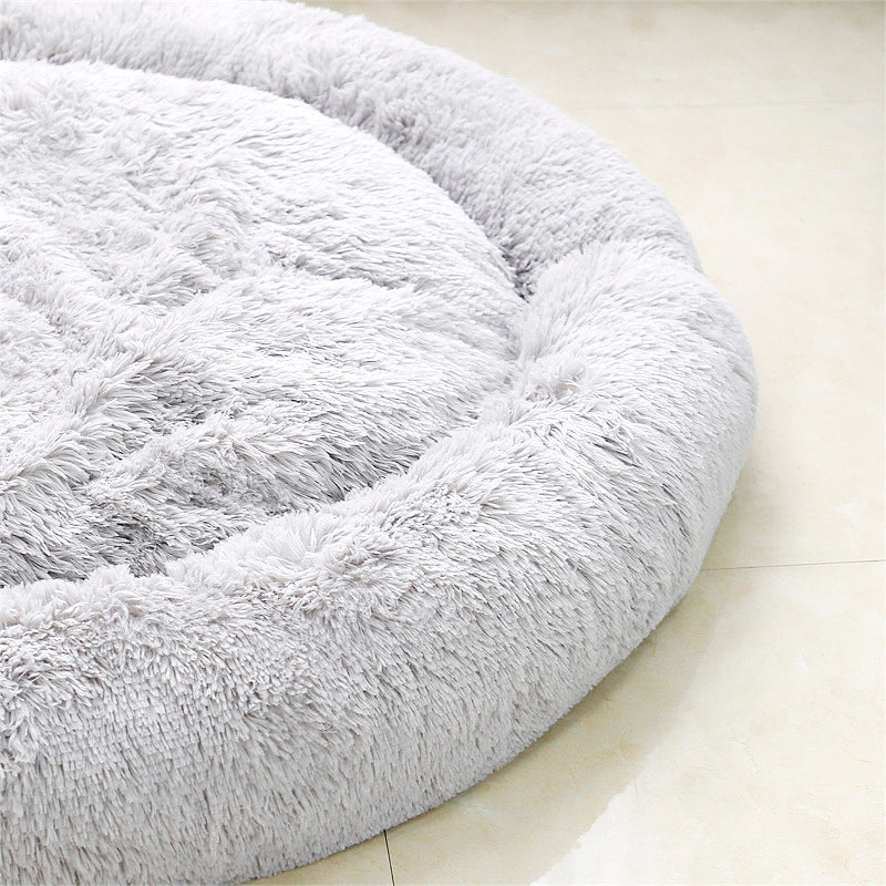 Lux Fur Donut Dog Bed