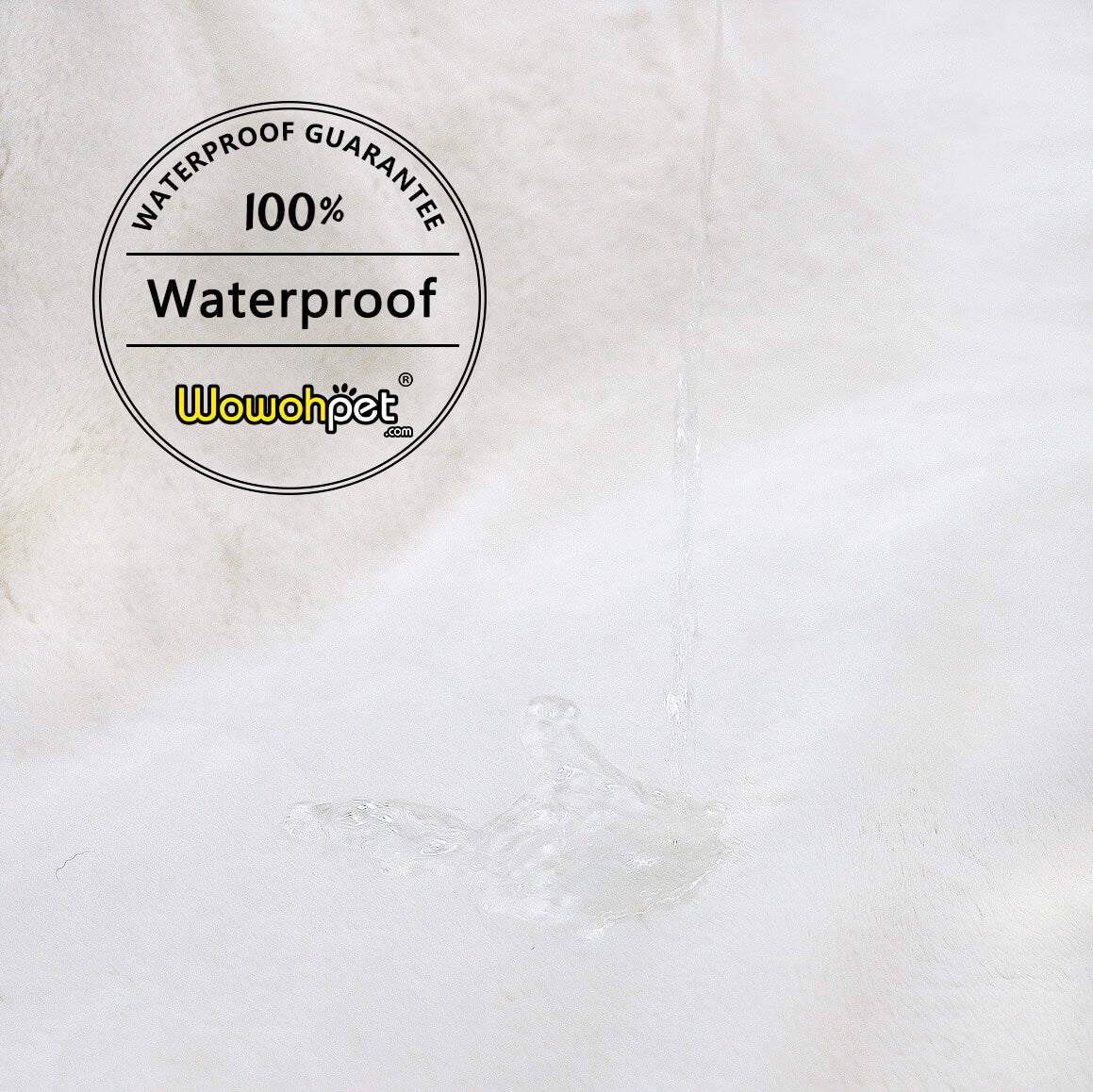 Waterproof Faux Fur Blanket-White