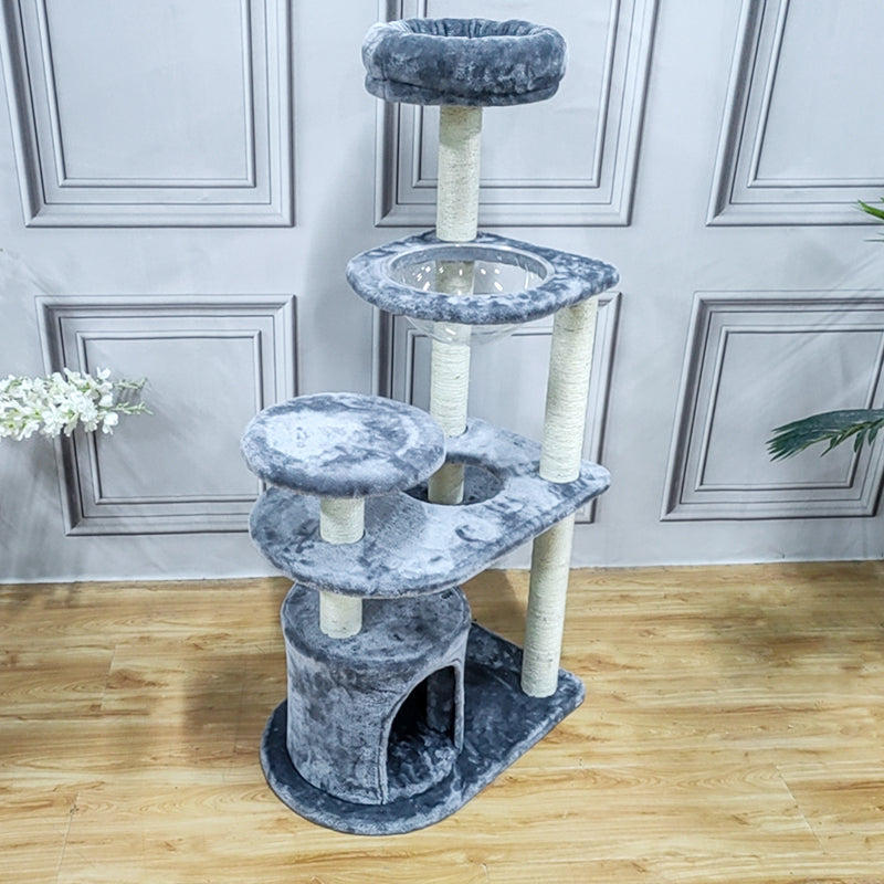 Space capsule multi-jump cat climbing frame