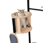 63-inch solid wood cat tree