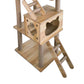 Large solid wood cat tree