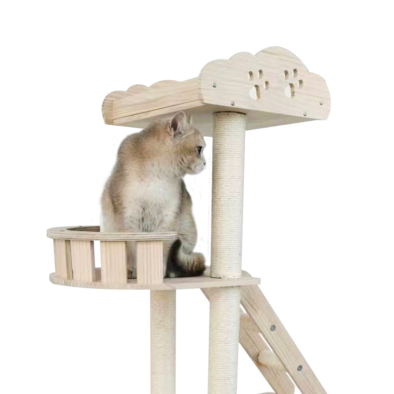 Cat Tree 60 Inch 60-inch solid wood cat tree – daxilai