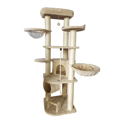 67 inch multi-storey jumping cat tree