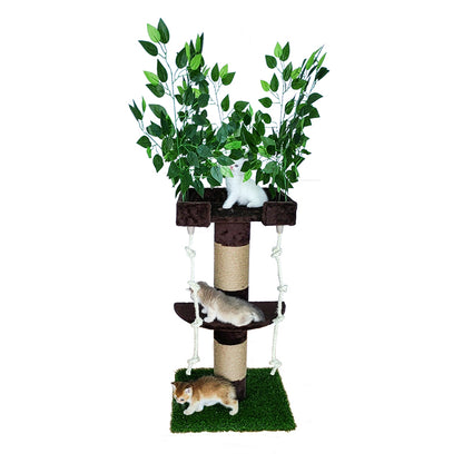 56-inch leaf cat tree