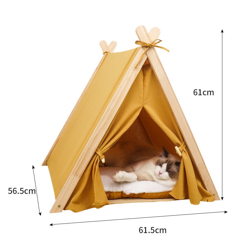 Pet Teepee with Cushion for Dogs and Cats