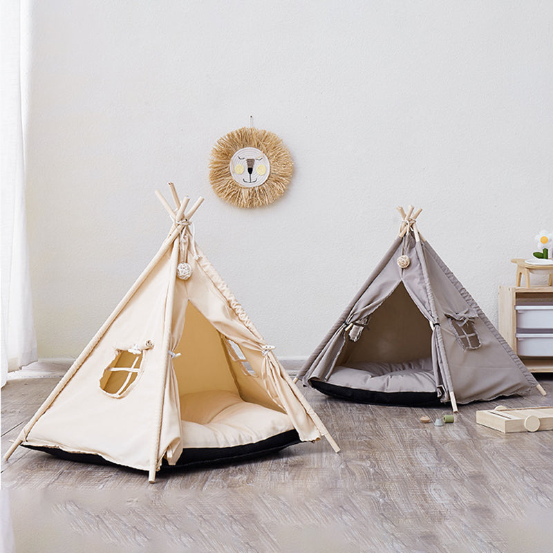 cat teepee tent with window for indoor pets