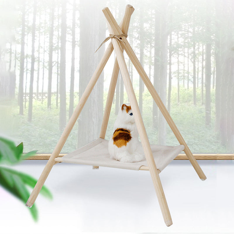 Suede Pet Teepee with Elevated Bottom