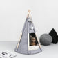 Pet Felt Teepee with Cushion for Dogs and Cats