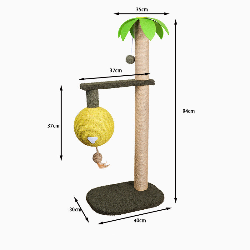 Coconut tree lantern cat tree