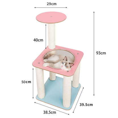 Small cat scratching board with capsule