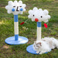 Emotional expression cat scratching stand