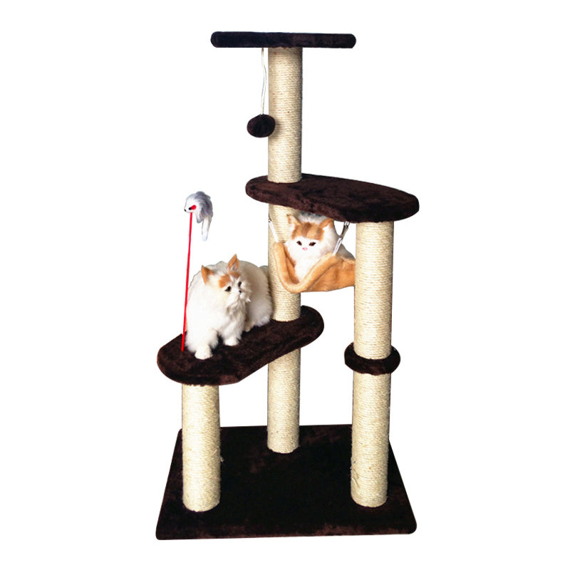 America style three layer cat tree with hammock