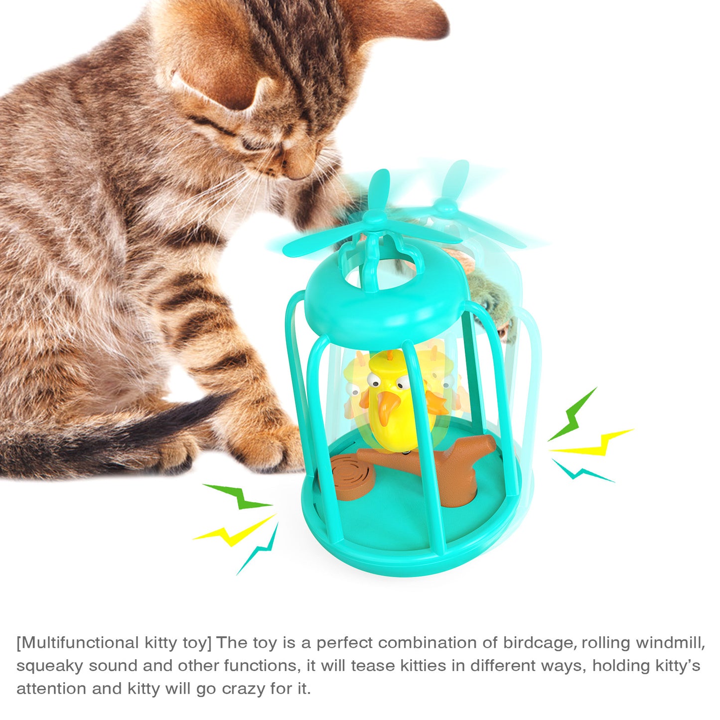 Birdcage cat toys