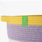 Hand waved cotton rope pet basket