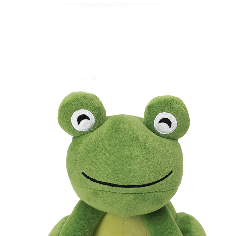 Squeaky Green Frog Plush Dog Toys