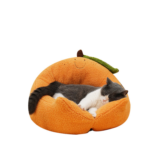 Orange design cat kennel