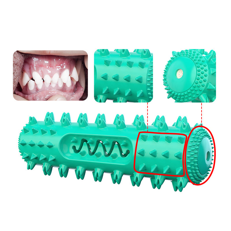 Squeaky Serrated Molar Rod Dog Molar Toy