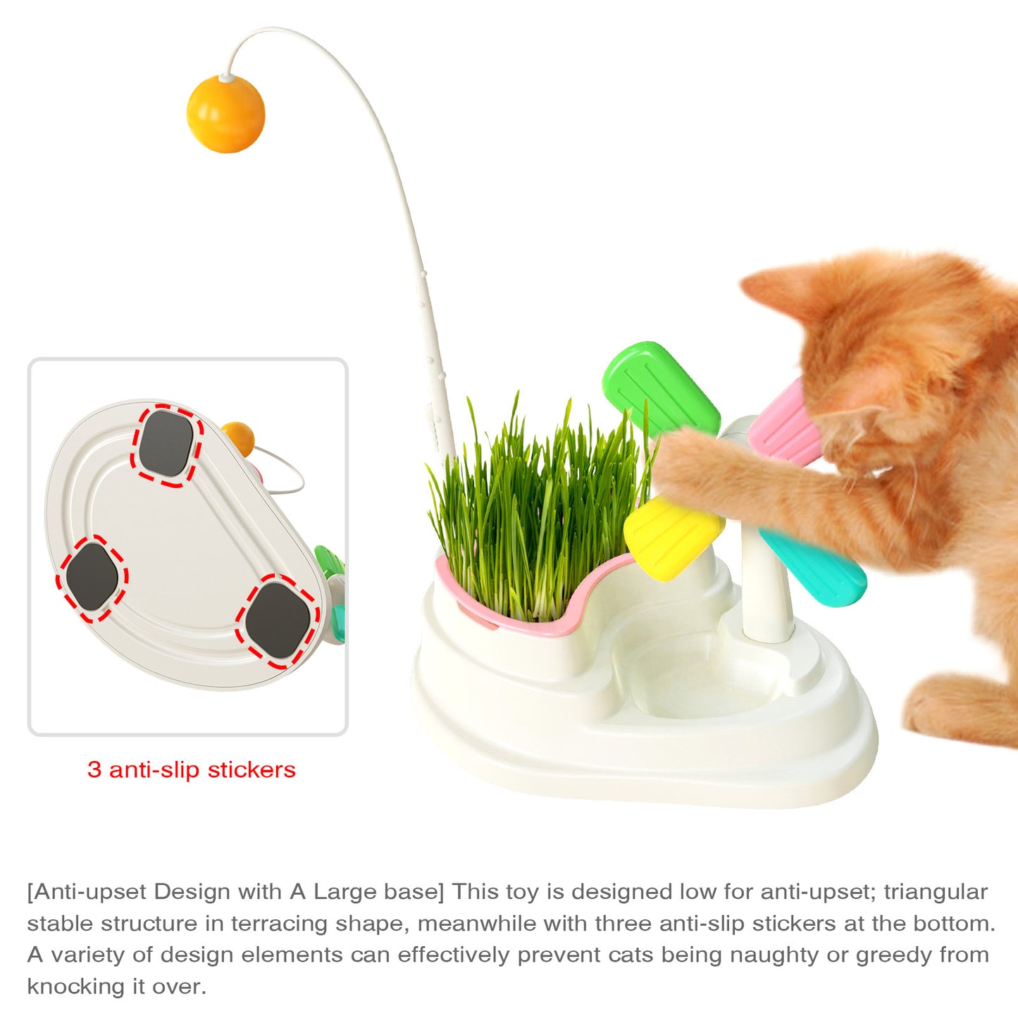 Cat Grass Pinwheel