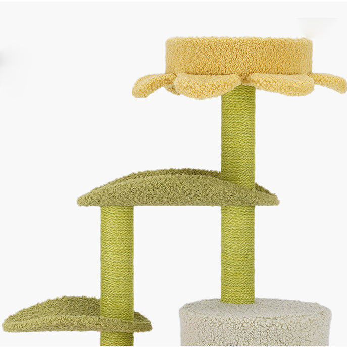 Lotus leaf flower cat tree