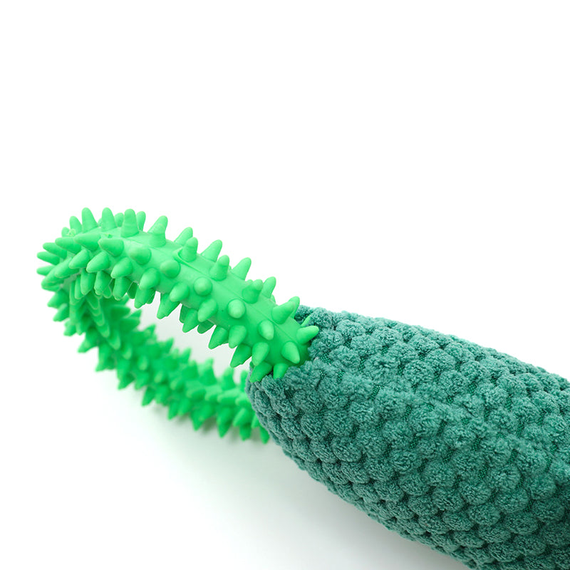 Cactus Squeaky Plush Dog Chew Toy