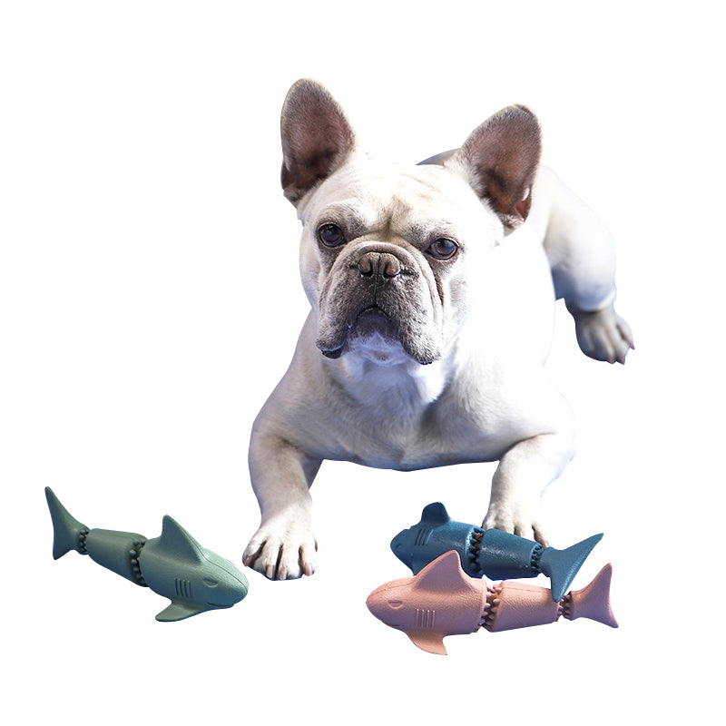 Shark Rubber Feeder Dog Toys