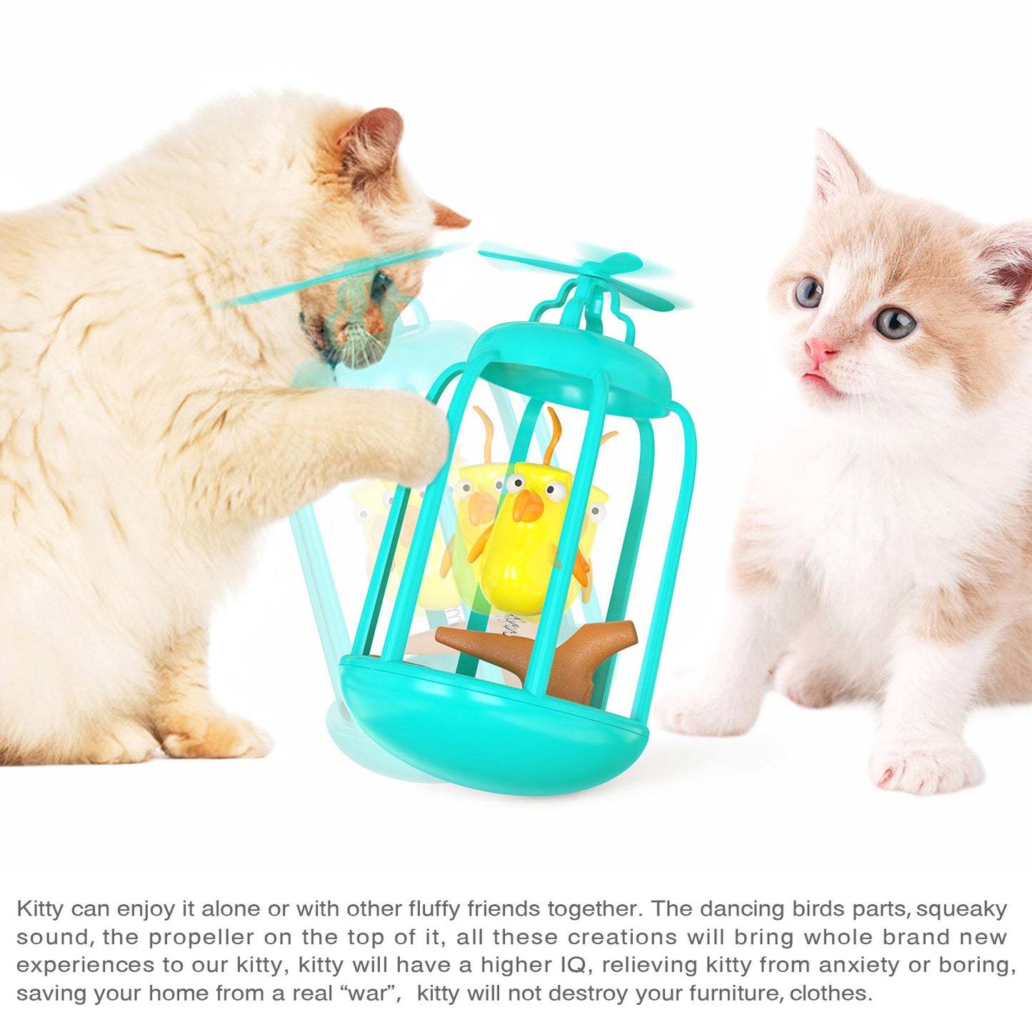 Birdcage cat toys