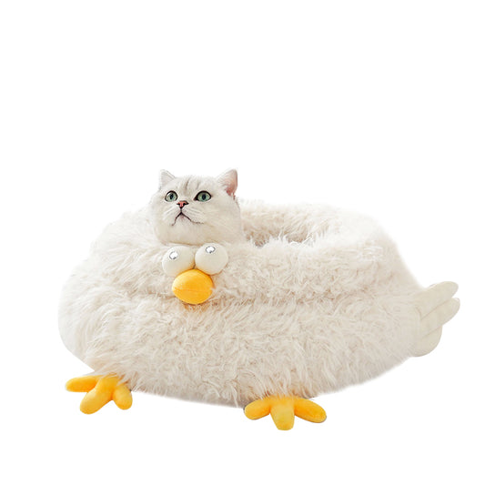 Animal cluck pet bed with mat