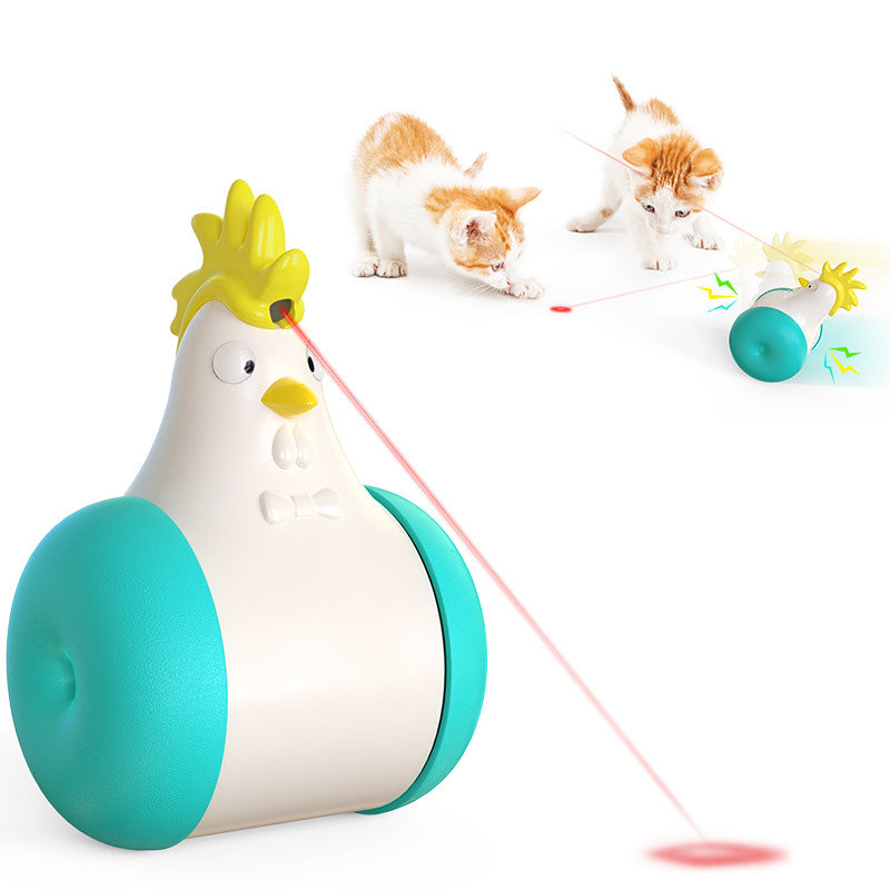 Gentleman chicken laser cat toys