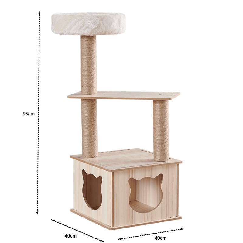 Cat park cat tree with plush cat bed