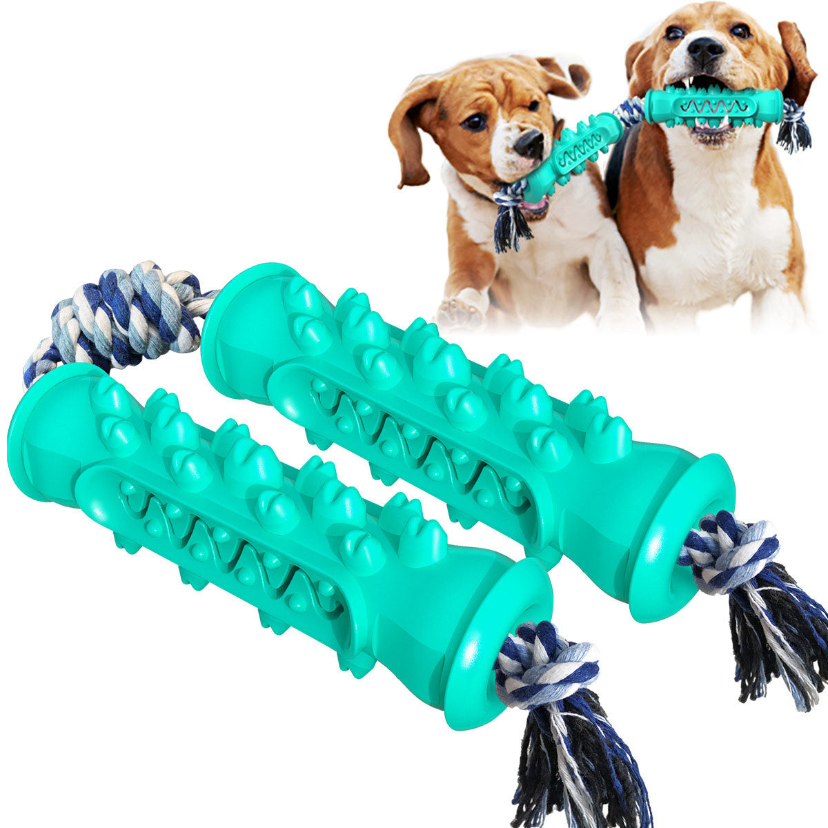 Chew toy with rope-2pcs