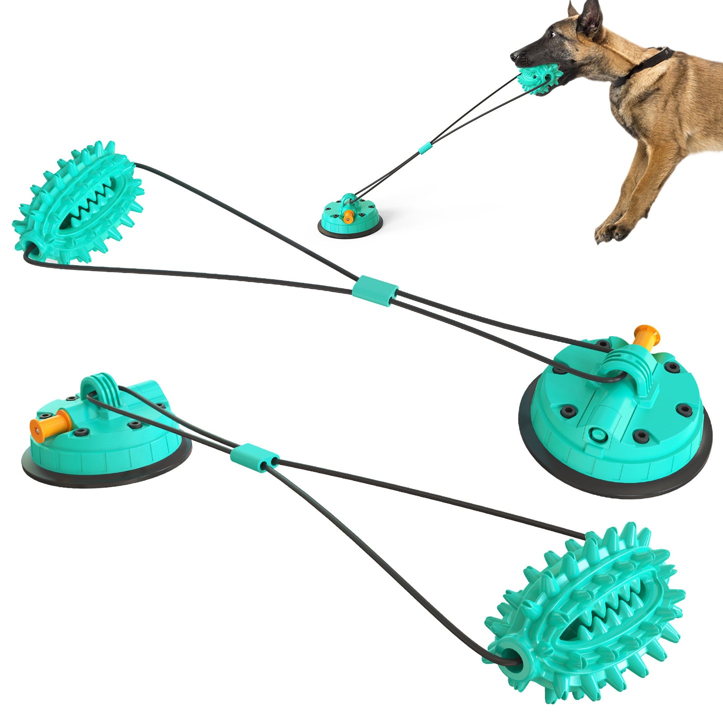 Dog Chew Suction Cup Tug of War Toy