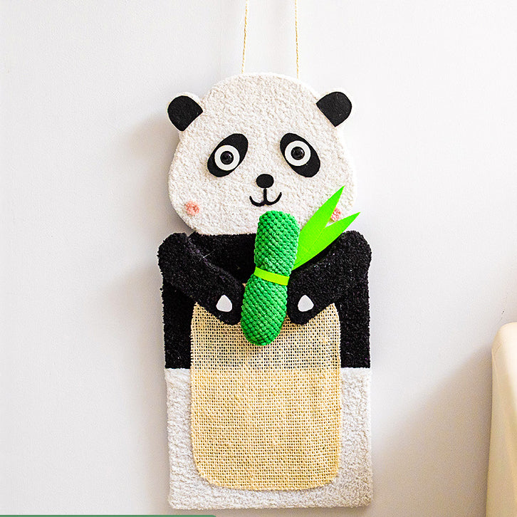 Panda wall-hung type cat scratching