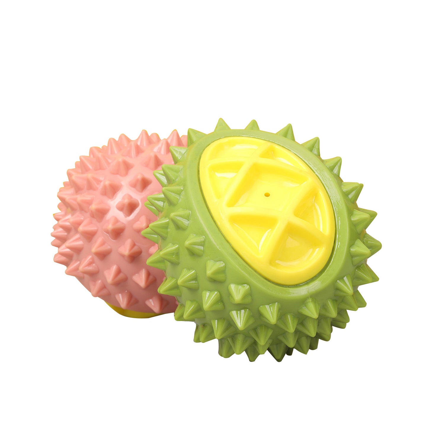 Durian Shape Squeaky Dog Chew Toys