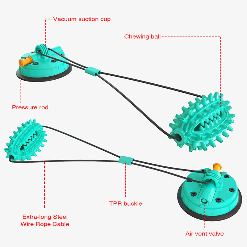 Dog Chew Suction Cup Tug of War Toy