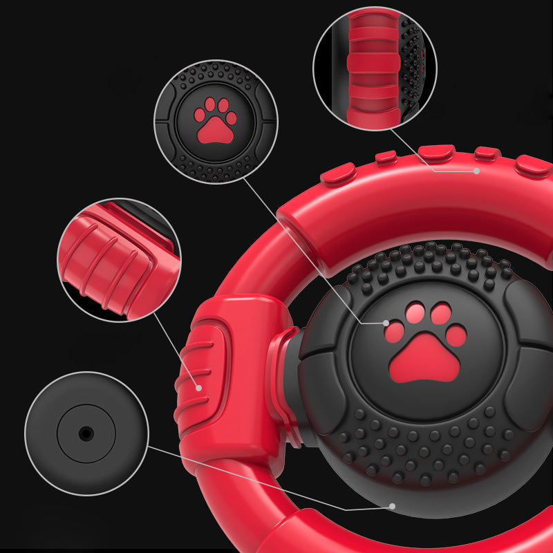 Steering wheel vocal dog toys