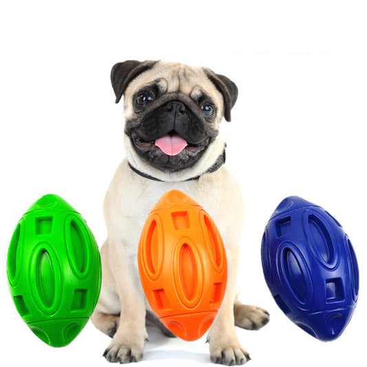 Chewing Football Dog Toy with squeaker