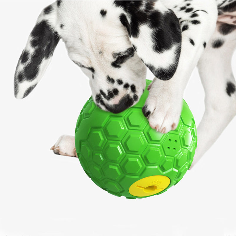 Dog chew ball with feeding function