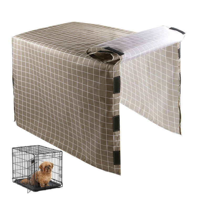 Four-door dog crate cover