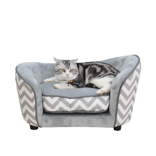 Luxury fashion memory foam cat bed pet sofa