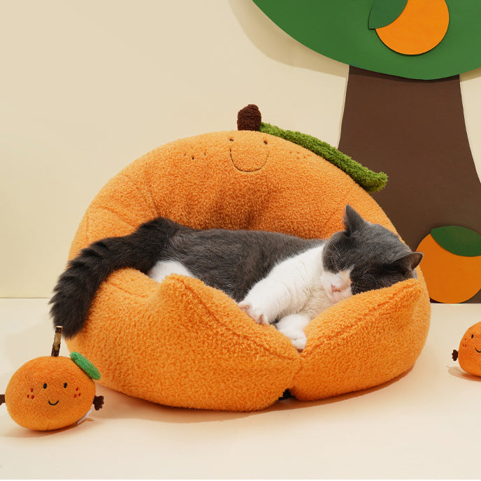 Orange design cat kennel