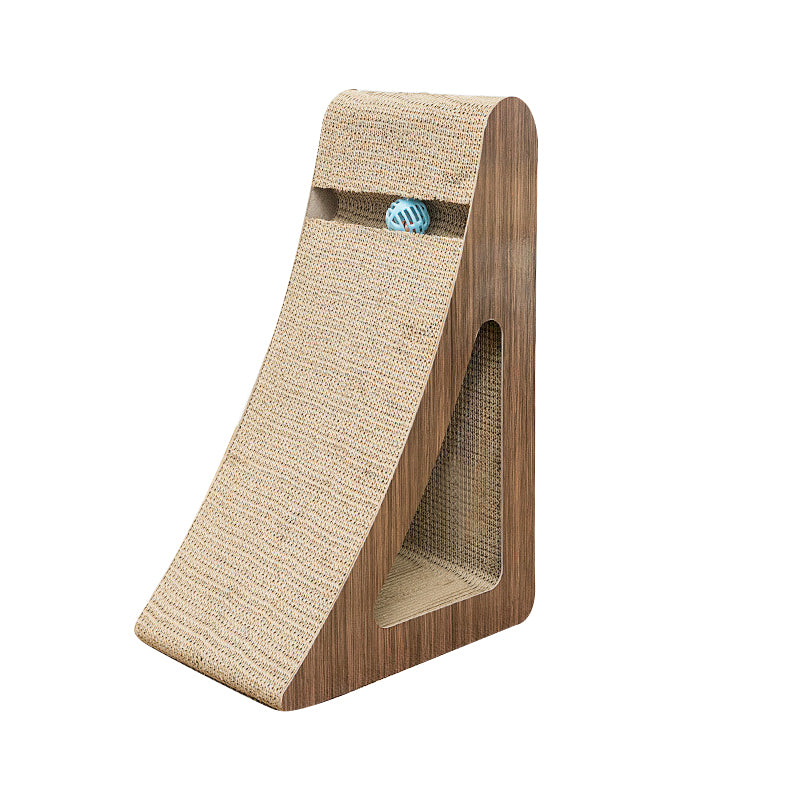 Hollow triangular cat scratching board