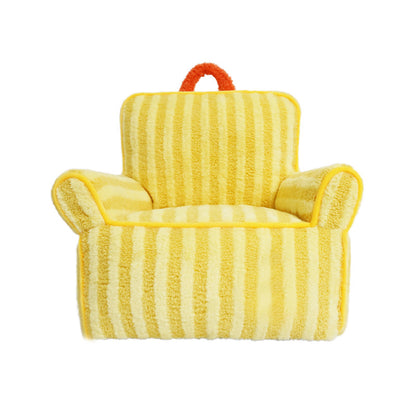 Stripe soft short plush pet lounge