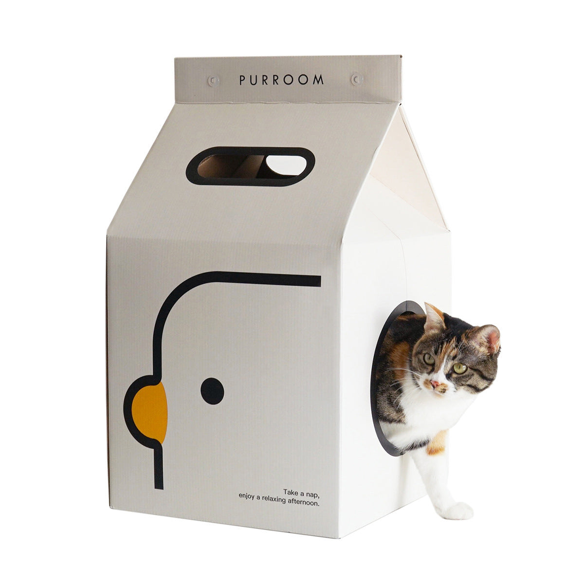 Purroom milkbox cat house