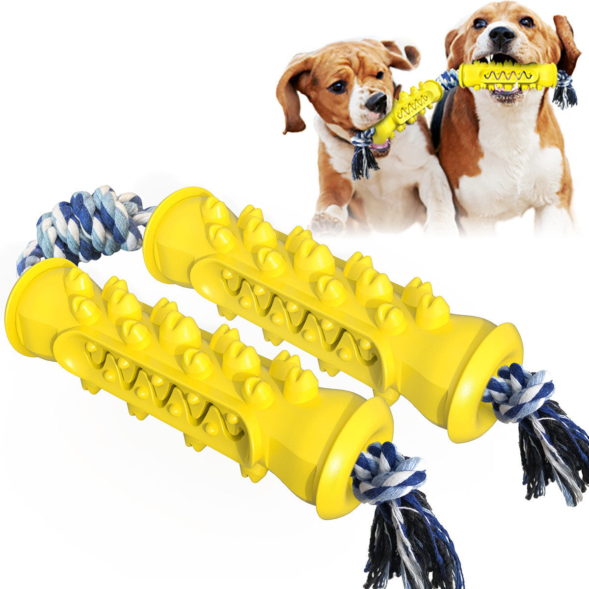 Chew toy with rope-2pcs