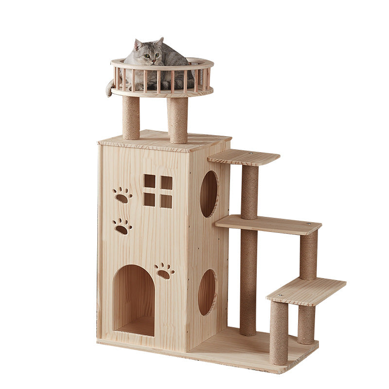 Luxury wooden cat villa