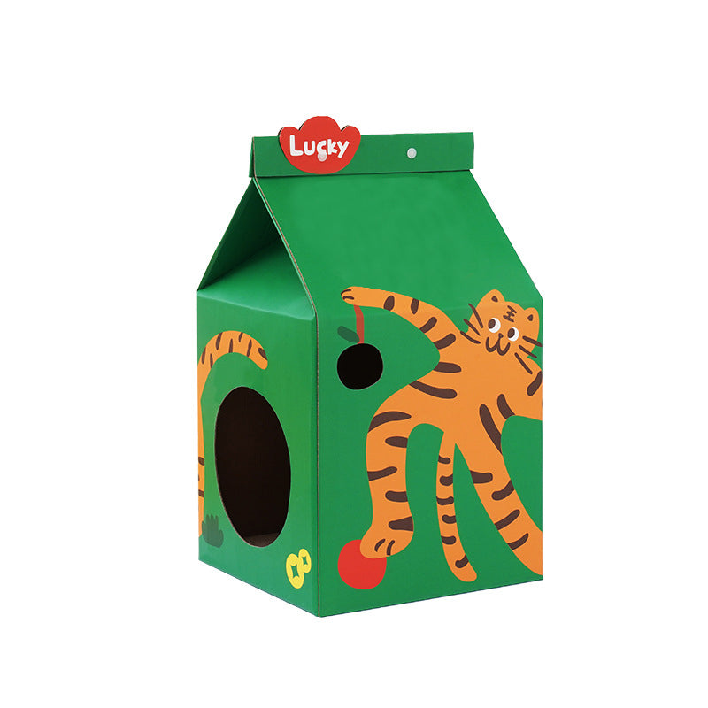 Green tiger cat cave pet house