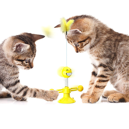 Spring doll cat toys