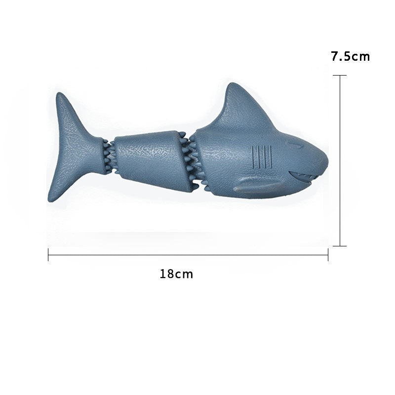 Shark Rubber Feeder Dog Toys