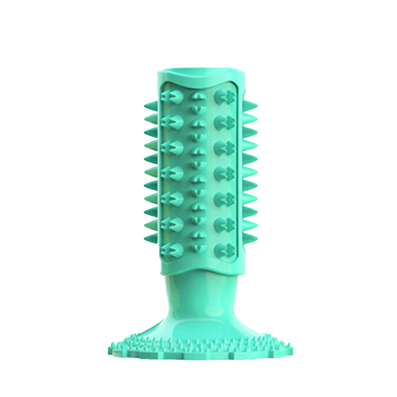 Gear-shaped suction cup chew toy